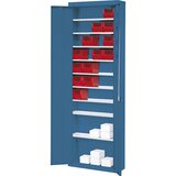 mauser skladiščna omara, brez odprtih skladiščnih posod, vxšxg 2150 x 680 x 280 mm, ena barva, modra | Shoptok.si
