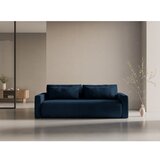 Cosmopolitan Design Tamno plava baršunasti sklopiva/s prostorom za odlaganje sofa 238 cm Belfast – | shoptok.hr