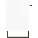  Klupa za cipele sjajna bijela 102x35x55 cm konstruirano drvo | shoptok.hr