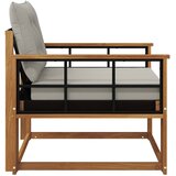  Set vanjskih sofa Čvrsto drvo akacije i Textilene Prirodna | shoptok.hr