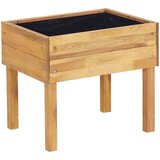Maison Chic Dvignjeno vrtno Cvetlično korito - Cvetlični Lonec 50x40x45 cm trdna akacija, (21789157) | Shoptok.si