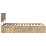  Krevetna konstrukcija s uzglavljem Sonoma hrast 137 x 203 cm | shoptok.hr