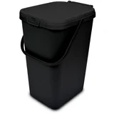 Črn plastičen koš za smeti 18 l –