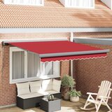 vidaXL Retraktilna tenda Rdeča 300 x 250 cm Tkanina, kovina | Shoptok.si