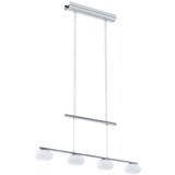 Eglo Aleandro 1 visilica/4, led, 4x4,5w, 4x500lm, dimabilna, krom/bijela | shoptok.hr