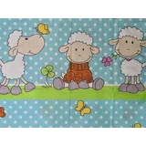posteljina 160x110cm green sheep 7505