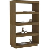 vidaXL knjižna omara za razdelitev prostora medeno rjava 80x35x135 cm | Shoptok.si