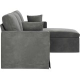 SOFA Tamno siva 198 x 134 x 80 cm Baršun | shoptok.hr