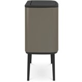 Brabantia Bo Touch Bin 11+23 litrov z dvema vložkoma iz umetne mase - Platinum | Shoptok.si