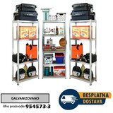 Komplet od 3 police 180x75x30cm 5x100kg galva