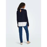 Only Pulover 'ONLDOLLY' nočno modra / bela | Shoptok.si