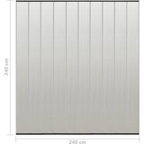  Zastor protiv insekata s 10-dijelnom mrežom crni 240 x 240 cm | shoptok.hr