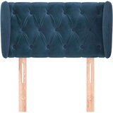  Vzglavje z ušesi temno modro 83x23x78/88 cm žamet, (20936278) | Shoptok.si