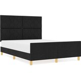 vidaXL Postelja Črna 140x200 cm Tkanina, (22049257) | Shoptok.si