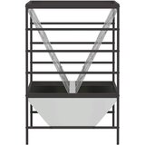Hranilica za stoku Srebrno 100 x 60 x 90 cm Cinkani čelik | Eponuda.com