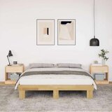  Okvir kreveta bez madraca 150x200 cm puno drvo hrast | shoptok.hr