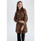Defacto Regular Fit Shirt Collar Printed Long Sleeve Tunic | shoptok.hr