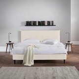 Livetastic OBLAZINJENA POSTELJA 180 cm x 200 cm , les, tekstil krem barve Cene