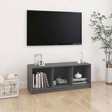 vidaXL TV omarica siva 104x33x41 cm trdna borovina | Shoptok.si