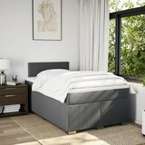  Krevet s oprugama i madracem tamnosivi 120 x 200 cm od tkanine | shoptok.hr