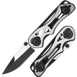 IZMAEL Zložljiv zunanji nož C5974 - Srebrna / Črna | Shoptok.si