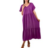 Gemre Purple loose-fit maxi dress Mamelia | shoptok.hr