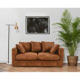 Scandic Sedežna garnitura v konjak rjavi barvi 175 cm Comfy – | Shoptok.si
