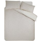 Catherine Lansfield Sivo-bež posteljina za bračni krevet od jacquarda 200x200 cm Corded Leaves – | shoptok.hr