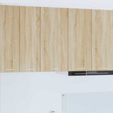 Viseći ormarić s pohranom Sonoma hrast i bijela 40 x 31 x 80 cm | Eponuda.com