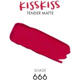 Guerlain KissKiss Tender Matte dolgoobstojna šminka z mat učinkom odtenek 666 Lucky Pink 3.5 g | Shoptok.si