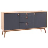 Bessagi Home komoda lena, siva, hrast | Shoptok.si