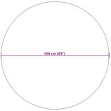  Preproge za površine Okrogla Antracit Ø 160 CM, (5000128931) | Shoptok.si