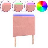  LED uzglavlje ružičasto 100x5x118/128 cm baršunasto | shoptok.hr