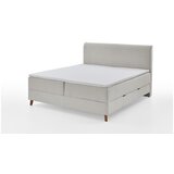 Meise Möbel Bež boxspring postelja s prostorom za shranjevanje 160x200 cm Memphis - Meise Möbel Cene