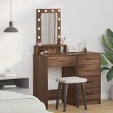 vidaXL Smeđi hrast Drvo 50 x 41 x 140 cm Ogledalo Toaletni stol Cijene