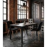  SPLIT stolica - crni baršun / hrastove noge x 3 | shoptok.hr