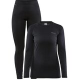 Craft ženski set core warm baselayer black Cene