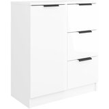 Maison Chic Komoda - Predalnik visok sijaj bela 60x30x70 cm konstruiran les, (21722608) | Shoptok.si