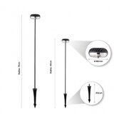 Bb Link led svetiljka hilite 5743-400 stubna 6W 3000K IP54 siva | Eponuda.com