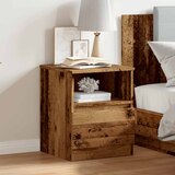 vidaXL Nočna omarica Old Wood 40x40x50 cm Inženirski les | Shoptok.si
