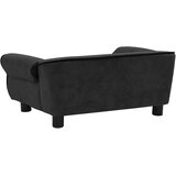 vidaXL Sofa za pse crna 72 x 45 x 30 cm plišana | shoptok.hr