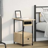  Noćni ormar Sonoma hrast 60 x 30 x 61 cm Konstruirano drvo | shoptok.hr