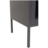 Premier Housewares Siva jeklena vitrina 140x80x45 cm Acier – | Shoptok.si