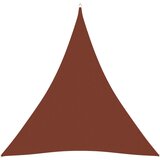 vidaXL Senčno jadro oksford blago trikotno 4,5x4,5x4,5 m terakota Cene