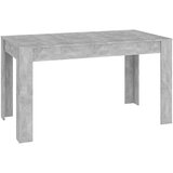 Maison Chic Jedilna miza - Kuhinjska miza - Jedilni stol betonsko siva 140x74,5x76 cm iverna plošča, (21715383) Cene