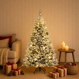  Umjetno božićno drvce s kuglicama 150 cm 150 LED lampica | shoptok.hr