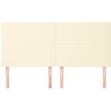  Uzglavlje krem boje 180x5x118/128 cm umjetna koža | shoptok.hr