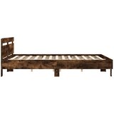  Okvir za krevet s uzglavljem boja hrasta 180x200 cm drveni | shoptok.hr