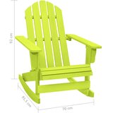  Vrtna stolica za ljuljanje Adirondack masivna jelovina zelena | shoptok.hr