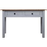 Maison Chic konzolna miza - miza ob steni siva 110x40x72 cm trdna borovina Panama Range, (21786452) | Shoptok.si